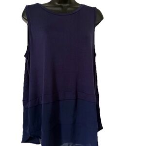 Michael Kors Deep Blue Tank Top Sz L